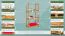 Regal Kiefer massiv Vollholz Erlefarben Junco 56C - 125 x 60 x 30 cm (H x B x T)
