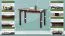 Tisch Kiefer massiv Vollholz Walnussfarben Junco 227D (eckig) - 120 x 60 cm (B x T)