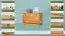 Schuhschrank Kiefer Vollholz massiv Erlefarben Junco 216 - 45 x 72 x 30 cm (H x B x T)