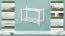 Schuhregal Buche Vollholz massiv weiß lackiert Junco 225 - 40 x 58 x 26 cm (H x B x T)