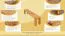 Bank Wooden Nature 133 Eiche massiv - 180 x 33 cm (L x B)