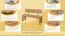 Bank Wooden Nature 135 Eiche massiv - 140 x 35 cm (L x B)