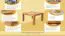 Couchtisch Wooden Nature 419 Eiche massiv - 45 x 80 x 80 cm (H x B x T)