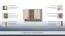  Hängeschrank 24, Farbe: Buche / Creme - 82 x 128 x 37 cm (H x B x T)