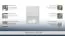 Spiegel Siusega 05, Farbe: Creme - 74 x 60 x 2 cm (H x B x T)