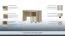 Schreibtisch 29, Farbe: Buche / Creme - 76 x 125 x 60 cm (H x B x T)