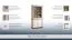 Vitrine "Kilkis" Kiefer altweiß 10 - 204 x 98 x 44 cm (H x B x T)