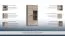 Vitrine Gabes 01, Farbe: Eiche Sonoma - 158 x 80 x 37 cm (H x B x T)