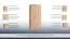 Drehtürenschrank / Kleiderschrank Sidonia 03, Farbe: Eiche Braun - 200 x 82 x 53 cm (H x B x T)
