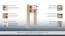 Jugendzimmer - Regal Gabriel 13, Farbe: Eiche Braun / Creme - 190 x 100 x 32 cm (H x B x T)