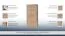 Drehtürenschrank / Kleiderschrank Kolda 01 mit 2 Türen, Farbe Wildeiche, 198 x 98 x 53 cm, 2 Ablagefächer, längliche Griffe, ABS Kantenschutz
