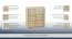 Kommode Tandil 02, Farbe: Eiche Sonoma - 70 x 60 x 31 cm (H x B x T)