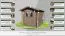 Gartenhaus 2,78 x 2,26 Meter (inkl. Dach) | Naturbelassen | Satteldach Abbildung