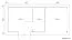 Flachdach-Gartenhaus 3,6 x 7,8 Meter (inkl. Dach) | 3 Fenster | 40 mm Blockbohlen |natur unbehandelt | aus Holz | inkl. Fußboden | aus nordischer Fichte Abbildung