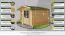 Holz-Gartenhaus 2,48 x 2,98 Meter (inkl. Dach) | Naturbelassen | Satteldach | 34 mm Blockbohlen-Haus Abbildung