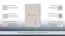 Kleiderschrank | 3 Drehtüren | 3 Schublade | 5 Fächer | mit Kleiderstange | 126 cm breit | Farbe: Weiß Abbildung