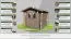 Holz-Gartenhütte 1,78 x 2,26 Meter (inkl. Dach) | Naturbelassen | Satteldach Abbildung