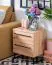 Modernes Schlafzimmer Komplett - Set B Crina, 6-teilig, ein Kleiderschrank, ein Doppelbett, zwei Nachtkommoden, eine Kommode und ein Spiegel, ABS-Kantenschutz
