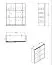 Schlafzimmer - Set B Kule, 4-teilig, einfaches und modernes Design, Farbe: Graphitgrau, ein Kleiderschrank mit einer Spiegeltür, eine Kommode und zwei Nachtkommoden