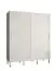 Neutraler Kleiderschrank mit zwei Kleiderstangen Jotunheimen 91, Farbe: Weiß - Abmessungen: 208 x 180,5 x 62 cm (H x B x T)