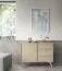 Kommode mit zwei Fächern Crewe 10, Farbe: Beige / Eiche - Abmessungen: 80 x 106 x 38 cm (H x B x T)