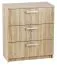 Kommode Tandil 02, Farbe: Eiche Sonoma - 70 x 60 x 31 cm (H x B x T)