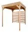 Seitenwand für Holzpavillon "Almsee", unbehandelt, aus österreichischer Hochgebirgslärche, Lamellen: 44 / 20 mm, Maße: 149 x 177 (H x B)