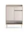 Garderobe Komplett Set | Farbe: Eiche Cremona / Kaschmir | Soft-Close | inkl. Samtpolster | Kommode | Spiegel | Schuhschrank | Garderobe mit acht Haken