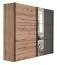 Schiebetürenschrank / Kleiderschrank Sabadell 23, Farbe: Eiche / Grau - Abmessungen: 222 x 269 x 64 cm (H x B x T)