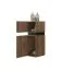 Bad - Hochschrank Jalon 02, Farbe: Eiche Wotan / Schwarz matt - 90 x 30 x 32 cm (H x B x T)