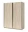 Schiebetürenschrank / Kleiderschrank Trikala 02, Farbe: Eiche - Abmessungen: 198 x 150 x 60 cm (H x B x T)