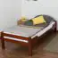 Kinderbett / Jugendbett "Easy Premium Line" K1/1n, Buche Vollholz massiv Kirschfarben - Maße: 90 x 200 cm