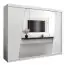 Schiebetürenschrank / Kleiderschrank Guajara 06 mit Spiegel, Farbe: Weiß matt - Abmessungen: 200 x 250 x 62 cm (H x B x T)