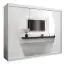 Schiebetürenschrank / Kleiderschrank Alphubel 06 mit Spiegel, Farbe: Weiß Matt - Abmessungen: 200 x 250 x 62 cm ( H x B x T)