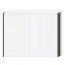 Seitlicher Rahmen für Drehtürenschrank / Kleiderschrank Afega und Anbaumodule, 2er Set, Farbe: Weiß Hochglanz - Höhe: 226 cm