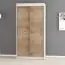 100 cm breiter Kleiderschrank mit 5 Fächern und 2 Türen | Farbe: Sonoma Eiche / Weiß Abbildung