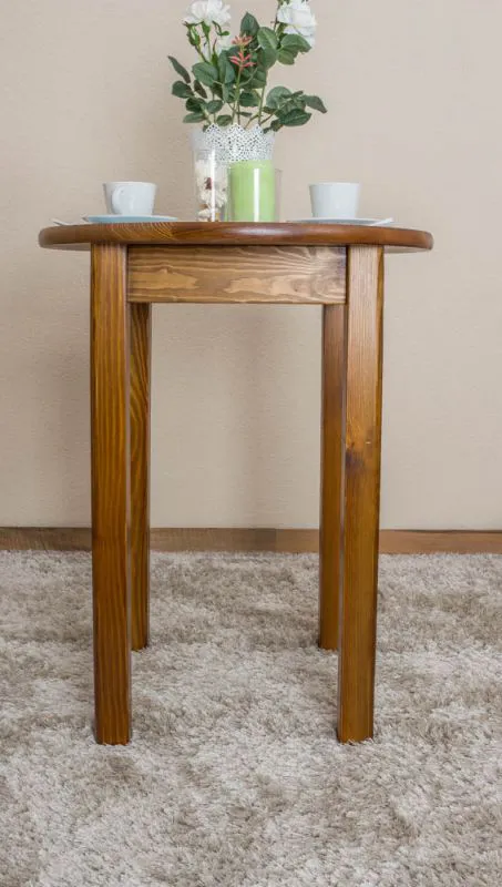 Tisch rund 60 cm Holz