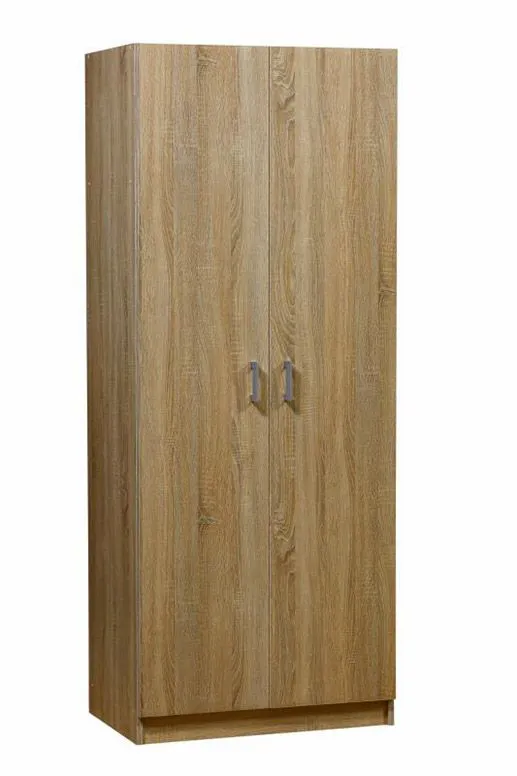 80 cm breiter Kleiderschrank mit 2 Türen | Farbe: Sonoma Eiche Abbildung