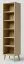 Regal Kiefer massiv natur Aurornis 18 - Abmessungen: 200 x 50 x 40 cm (H x B x T)