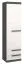Schrank Sidi 06, Farbe: Grau / Kiefer Weiß - 194 x 55 x 41 cm (H x B x T)