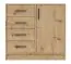 Schmale Kommode Hannut 32, Farbe: Eiche Artisan - Abmessungen: 84 x 90 x 40 cm (H x B x T)