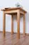 Tisch Kiefer massiv Vollholz Erlefarben Junco 233A (eckig) - 60 x 60 cm (B x T)