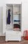 Kleiderschrank Massivholz weiß