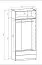 Offener Kleiderschrank | breit | 2 Schubladen | Farbe: Eiche Puccini | 1 Fach | 1 Kleiderstange | Maße: 103 x 55 x 234 cm | einfaches Design