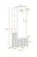 Schmale Garderobe Ringerike 01, Farbe: Antharzit / Eiche Artisan - Abmessungen: 203 x 90 x 32 cm (H x B x T), mit genügend Stauraum