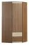 85 cm breiter Kleiderschrank mit 1 Tür, 4 Fächern und 2 Schubladen | Farbe: Ahorn | Tiefe: 85 cm Abbildung