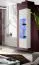 Wohnwand mit LED-Beleuchtung Hompland 10, Farbe: Weiß - Abmessungen: 170 x 260 x 40 cm (H x B x T), mit zwei Wandregale
