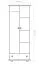 Kleiderschrank Kiefer Vollholz massiv natur Junco 10B - Abmessung 195 x 84 x 59 cm (H x B x T)