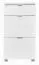 Schuhschrank Sabadell 08, Farbe: Weiß / Weiß Hochglanz - 108 x 60 x 38 cm (H x B x T)