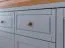 Kommode mit zwei Schubladen Gimone 04, finnische Kiefer, Soft-Close-Funktion, Grau, klassisch, drei Holzeinlegeböden, Maße: 85 x 200 x 41 cm, sechs Fächer